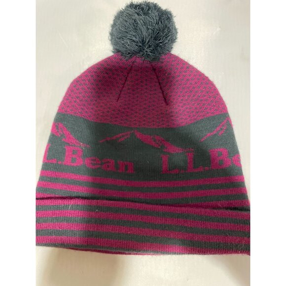 L.L.Bean Women's Knit Beanie With Pom Pom - Picture 3 of 6